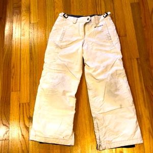 White Columbia snowboard pants for girls. Size: 10/12